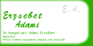 erzsebet adami business card